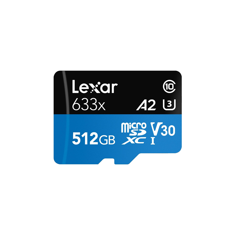 Lexar 633x 512 GB MicroSDXC UHS-I Classe 10 512GB Lexar microSDXC UH