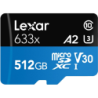 Lexar 633x 512 GB MicroSDXC UHS-I Classe 10 512GB Lexar microSDXC UH