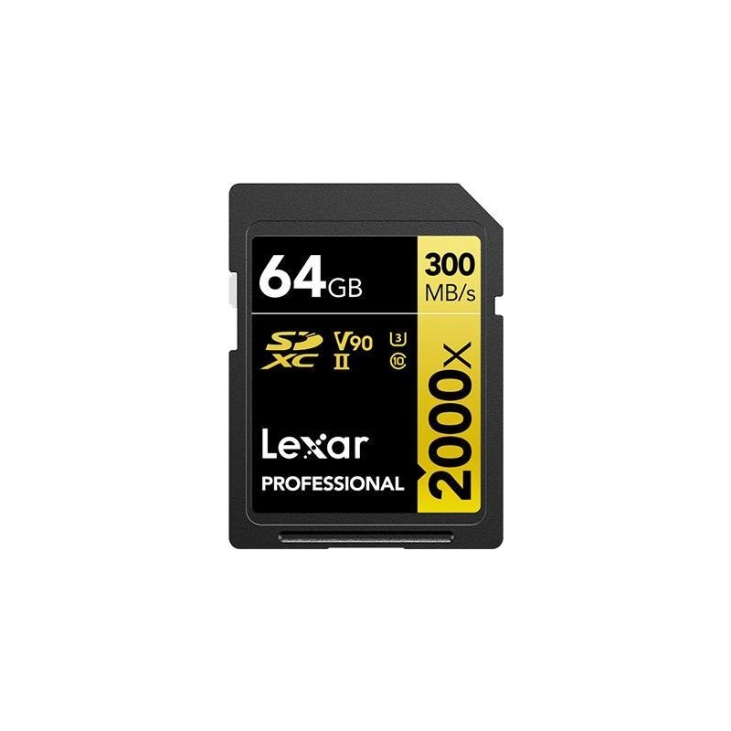 Lexar Professional 2000x 64 GB SDHC UHS-II Classe 10 64GB Lexar Prof