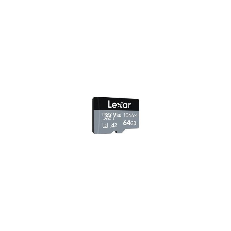 Lexar Professional 1066x microSDXC UHS-I Cards SILVER Series 64 GB Cl