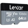 Lexar Professional 1066x microSDXC UHS-I Cards SILVER Series 64 GB Cl