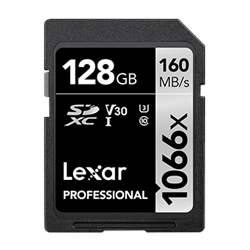 Lexar Professional 1066x 128 GB SDXC UHS-I Classe 10 128GB Lexar Pro