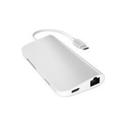 Satechi USB-C Hub Multi-Port Adapter 4K silber