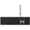 SATECHI Tastatur kabelgebunden ST-UCSW3M-DE grau, silber