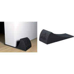 Alba Single Doorstop Elastomer 30 x 20 x 80mm Black - DOORPOP1 N