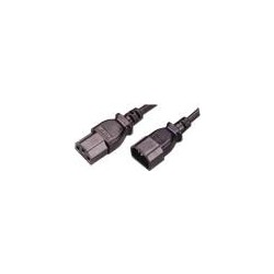 MCL Cable Electric male/female 2m Nero (CORDON SECTEUR IEC MLE C14 / 