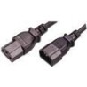 MCL Cable Electric male/female 5m Nero (CORDON SECTEUR IEC MLE C14 / 