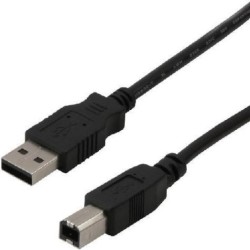 MCL 5m USB A/USB B cavo USB USB 2.0 Nero (USB 2.0 CABLE A / - B PLUG 