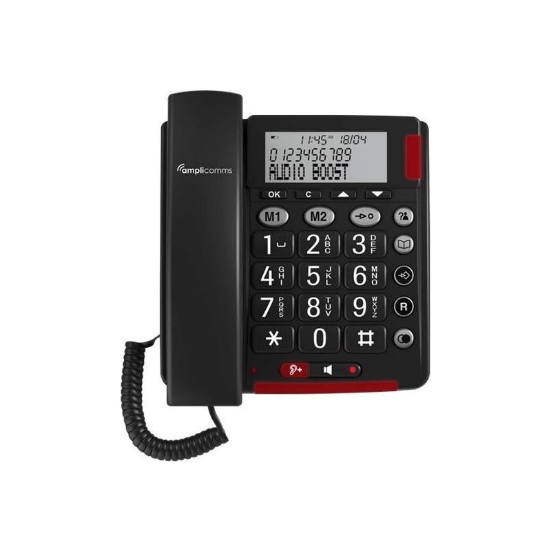 amplicomms BIGTel 48 Plus, Gro&szlig;tastentelefon Dark Grey