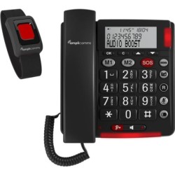 amplicomms BIGTel 50 Alarm plus, Grosstastentelefon Dark Grey