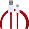 OnePlus D301 Dash Fast Charging Cable USB to USB Typ C - 1m Red BULK