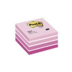 Foglietti riposizionabili Post-it&reg; Notes Cubo 76x76 mm 450 ff rosa p