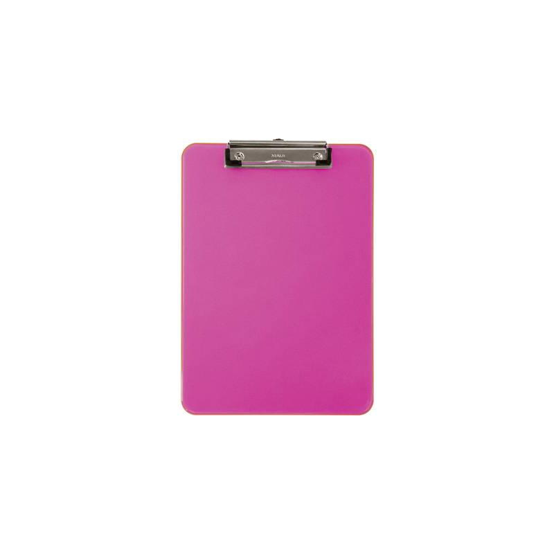 Portablocchi con clip MAULneon fucsia trasparente 31,8x22,6 cm 2340621