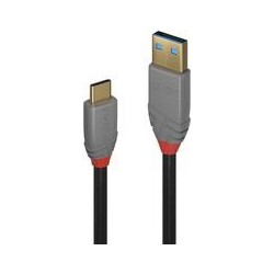 3m USB 3.2 Type A to C Cable, - 10Gbps, 5A, PD, Anthra Line