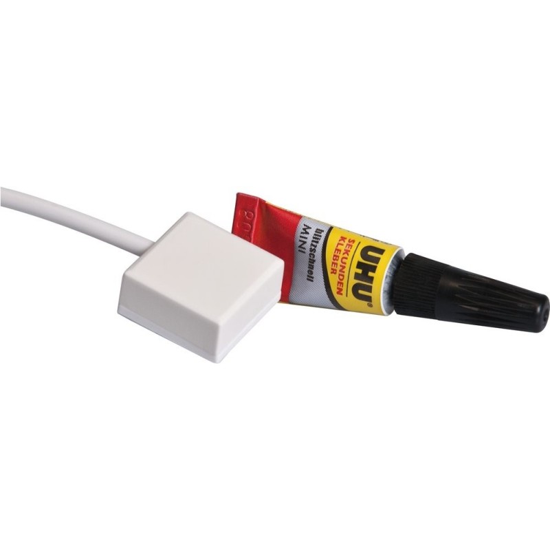 ABUS Potential-free Glass Breakage Detector Adhesive Gassensor Hvid