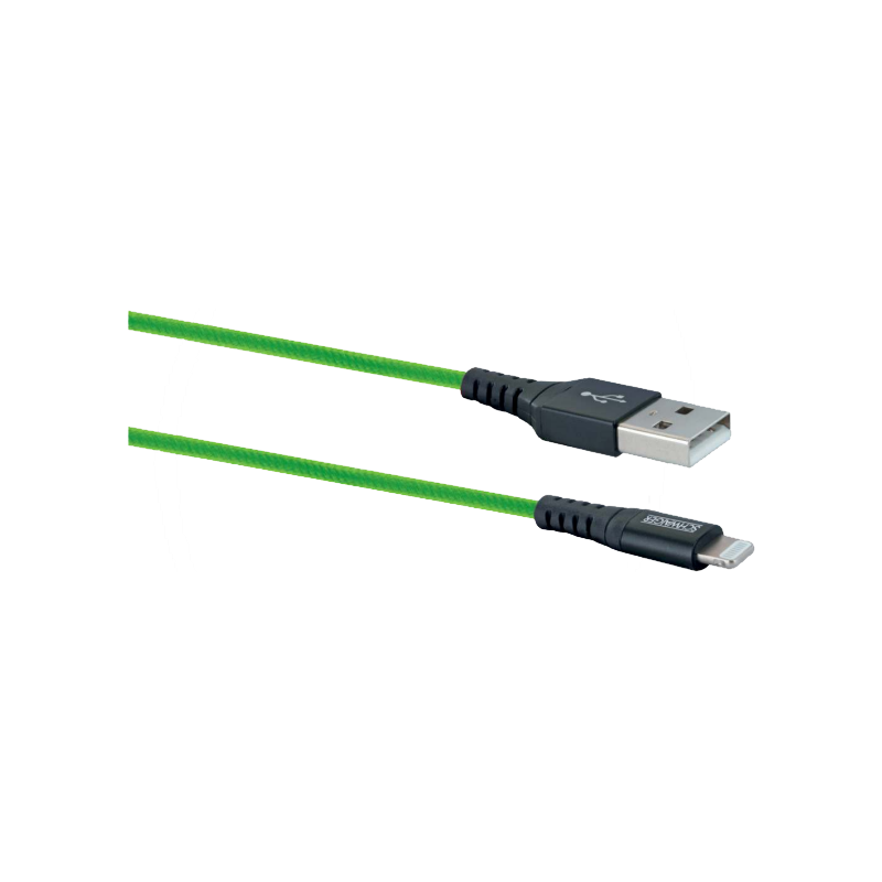 Cavo USB 2.0 pz. Un Apple Lightning verde da 1,20 m