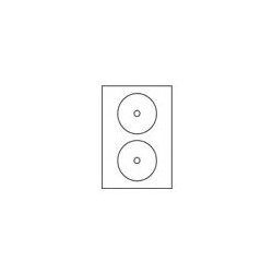 AVERY Zweckform CD-Etiketten CD-Etiketten,117mm wei&Atilde; 50St. L7676-2