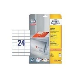 AVERY Zweckform Universaletiketten 6173 70,0 x 37,0 mm wei&Atilde;