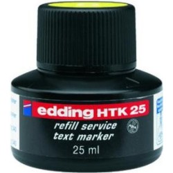 edding HTK 25 Bottled Refill Ink for Highlighter Pens 25ml Yellow