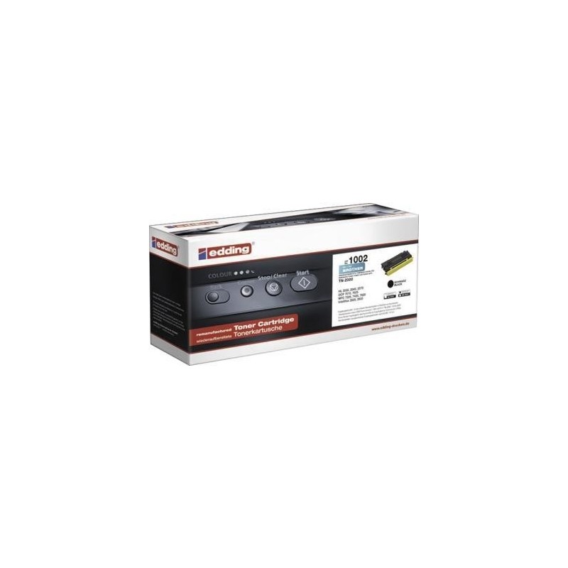 Toner Edding nero compatibile con Brother TN-2000