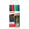 edding 4095 Chalk Marker Bullet Tip 2-3mm Line Assorted Colours Pack