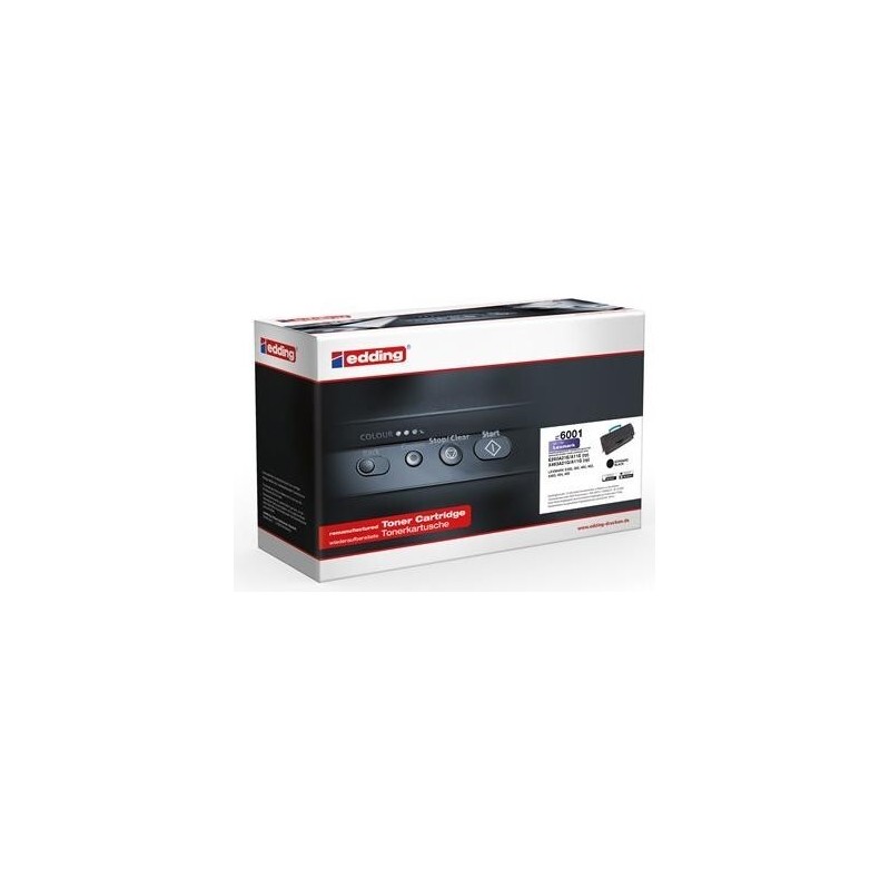 toner edding EDD-6001 nero compatibile con LEXMARK E260A21E