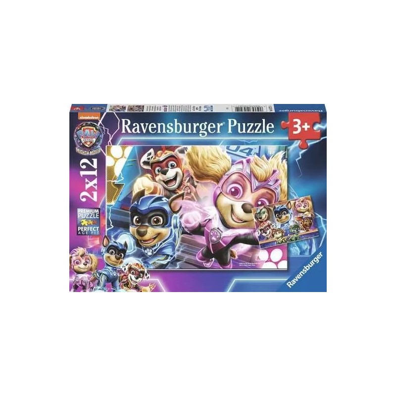 Ravensburger - Paw Patrol The Mighty Movie 2x12p - (10105721)