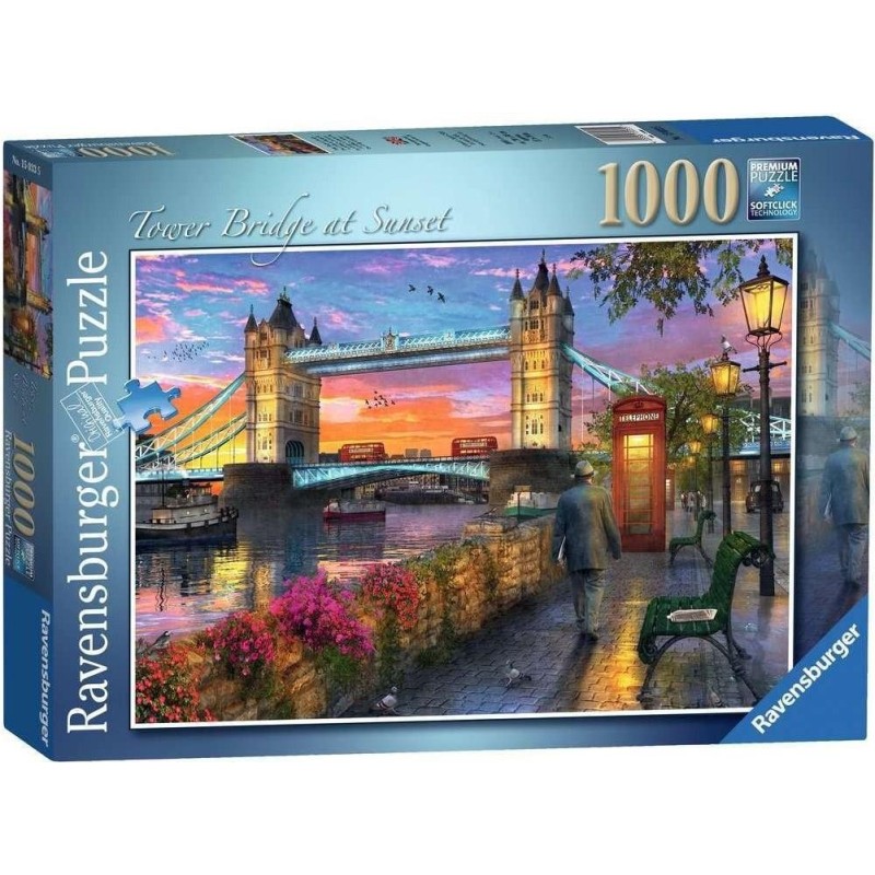 Ravensburger Tower Bridge Puzzle di contorno 1000 pz Arte