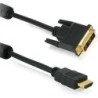 Helos Anschlusskabel, HDMI St./DVI-D 18+1 St., FULL HD, mit Ferrit, 1