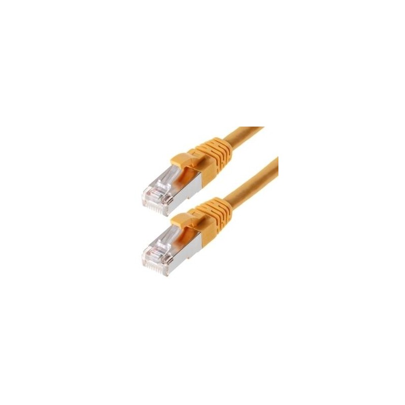 Helos Patchkabel S/FTP Cat 6 gelb 0,5 m