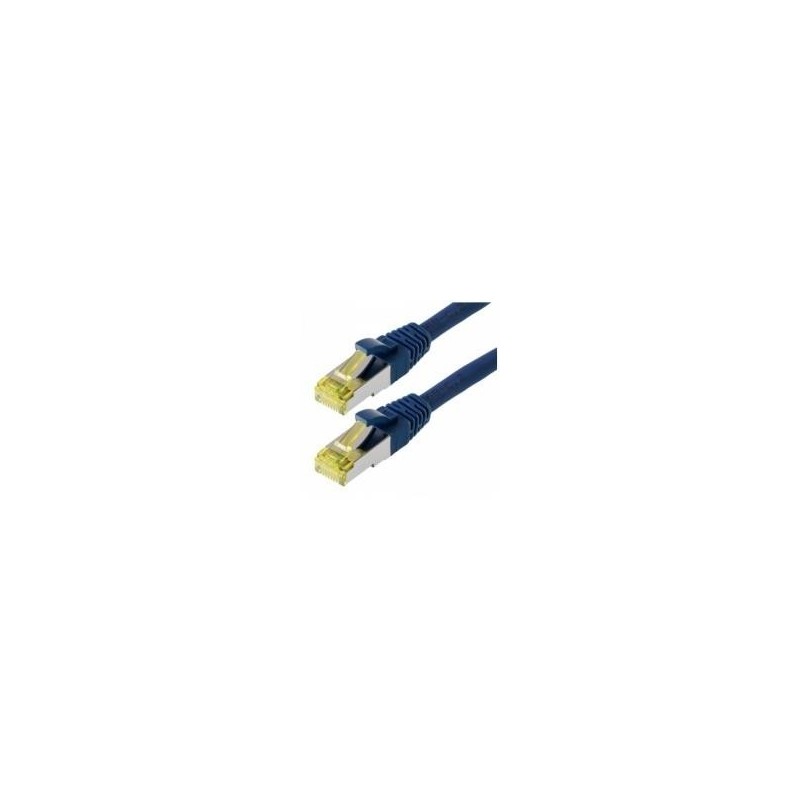 Helos Patchkabel S/FTP Cat 6a blau 1,0m