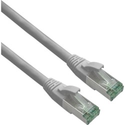 Helos GRS zertifiziertes Cat 6a Patchkabel mit Cat 7 Rohkabel TPE gra