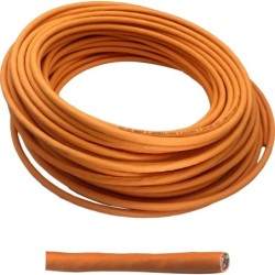 Helos Verlegekabel, Cat 7, S/FTP, PiMF, LSZH, orange, 50m Ring