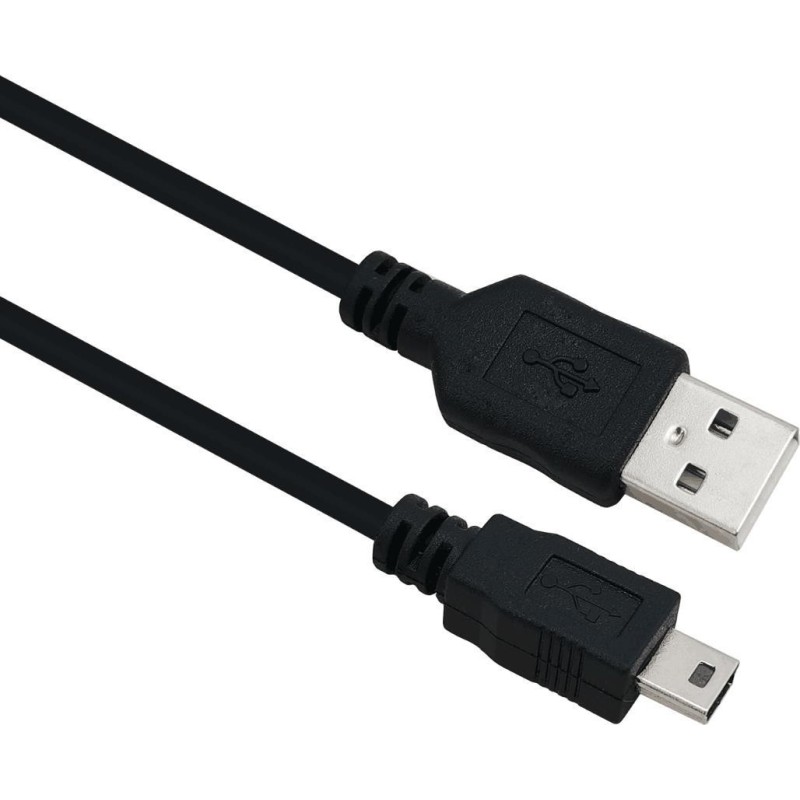 Helos Anschlusskabel, USB 2.0 A Stecker/B Mini 5-pin Stecker, 1,0m, s