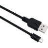 Helos Anschlusskabel, USB 2.0 A Stecker/Micro-B Stecker, 3,0m, schwarz