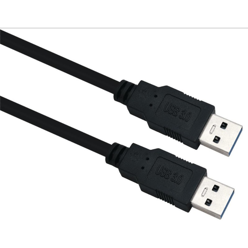 Helos Anschlusskabel, USB 3.0 A Stecker/A Stecker, 5,0m, schwarz