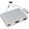 Helos Dockingstation, USB 3.1 Type-C St/3xUSB/HDMI/Type-C Bu, PREMIUM