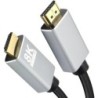 Helos Anschlusskabel, HDMI Stecker/Stecker, PREMIUM 8K, 1,0m, schwarz