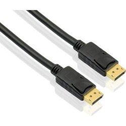 Helos Anschlusskabel, DisplayPort Stecker/Stecker, 4K 5,0m, schwarz