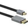 Helos Anschlusskabel, mini DisplayPort St./DP St., PREMIUM 8K, 1,0m, 