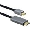 Helos Anschlusskabel, mini DisplayPort St./HDMI St., PREMIUM 4K, 2,0m