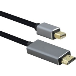 Helos Anschlusskabel, mini DisplayPort St./HDMI St., PREMIUM 4K, 3,0m