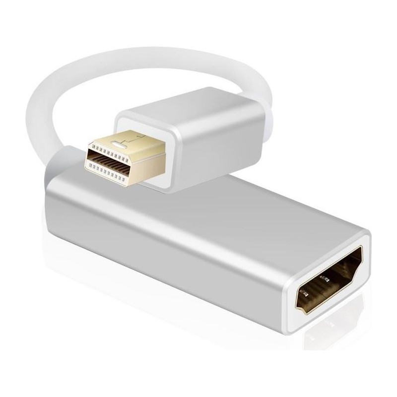 Helos Adapterkabel, mini DisplayPort Stecker/ HDMI Buchse, PREMIUM 4K