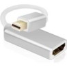 Helos Adapterkabel, mini DisplayPort Stecker/ HDMI Buchse, PREMIUM 4K