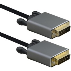 Helos Anschlusskabel, DVI Stecker/Stecker, PREMIUM 4K, 5,0m, schwarz