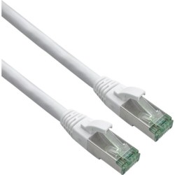 Helos GRS zertifiziertes Cat 6a Patchkabel mit Cat 7 Rohkabel TPE wei