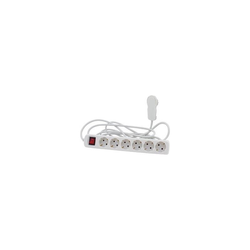 REV power strip 6-fold 5m white