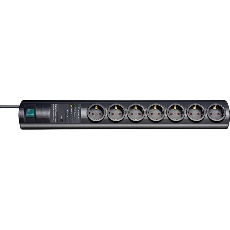 PRIMERA TEC 19500A SOCKET STRIP - 7WAY 2M BLACK 5 SW OUTVOLTAGE PR