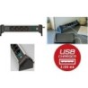 Brennenstuhl Alu-Office-Line Steckdosenleiste 4-fach 1,8m mit 2 x USB