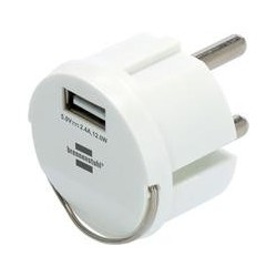 Brennenstuhl USB-Steckdosenadapter, USB-A Ladebuchse 2,4 A, max. 12,0